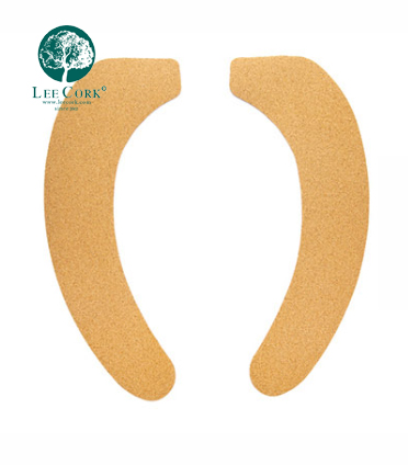 Cork toilet seat pad